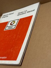 Detroit Diesel Series 53 Operators Manual Maintenance Manual Book, 6SE337