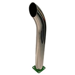 New Chrome Curved Stack 24″ Tall 3″ OD Fits John Deere Tractors 50 520 530 B 24