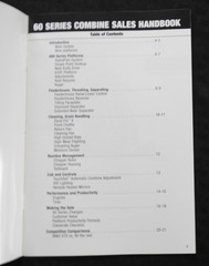 2003 Genuine JOHN DEERE Dealer 9660 9760 9860 STS CTS COMBINE Sales Manual MINTY