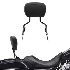 Sissy Bar Upright Passenger Backrest Pad Fits Touring Street Road Glide 09-25