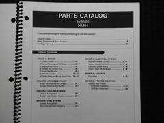 NORTHERN LIGHTS 484 NL484 DIESEL GENERATOR LUGGER PARTS MANUAL CATALOG MINTY