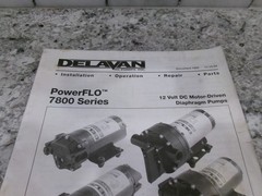 Delavan PowerFlo 7800 Series Diaphragm Pump Manual.