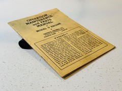 General Engines Co D-21 Model D Maintenance Parts Service Repair Shop Manual