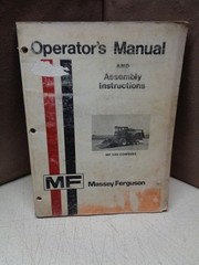 1979 Massey Ferguson MF 540 Combine Operator Manual & Assembly Instructions