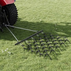 Drag Harrow for ATV UTV Tractor, 4×4 ft & 5×4.5 ft, 3/8″ 1/2″ Teeth, Tow Behind