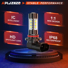 2 Super Bright LED Headlight bulbs for 2012-2013 Can-Am Commander 800R ATV