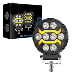 2PCS 4″ Round LED WORK LIGHT fit CAT Skid Steer 289D3 277D 289D 226D 249D 297D2