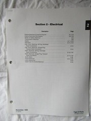 1984 Steiger Tiger III 4WD Tractor Electrical Equipment Parts Catalog Manual