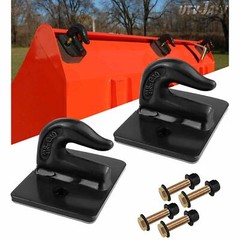 2 Pack 3/8″ Bolt On Grab Hooks For Loader Tractor Bucket Heavy Duty Steel