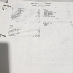 Case 584C 585C 586C Forklift Manual Parts Catalog Operators Owners Set Book