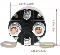 12V Starter Solenoid for Yamaha G2 G8 G9 G11 G14 G16 Gas Golf Cart 4 Terminal