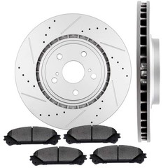 Front Brake Rotors+Ceramic Pads Lexus NX RX 08-18 Toyota Highlander 11-18 Sienna