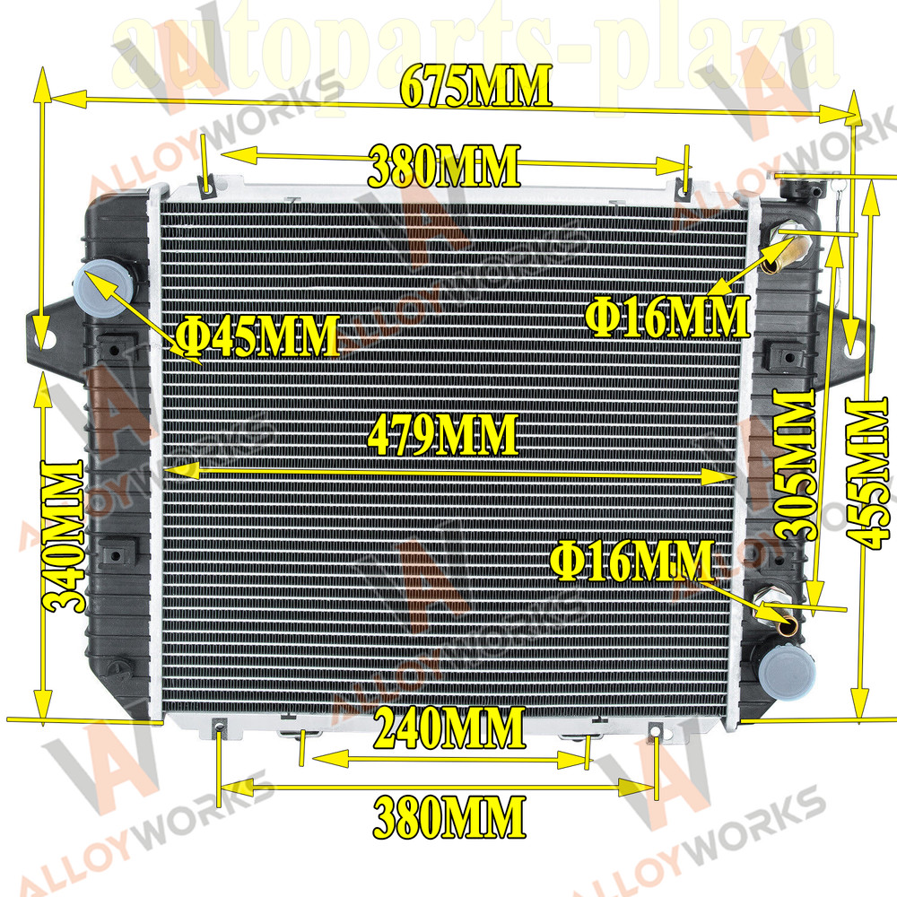 Radiator FOR Doosan Daewoo Forklift G20P-5 GM 3.0L LP 17 1/4″ x 18 13/16″ 2012+