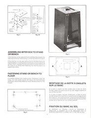 10″ Motorized Miter Box Operator’s Instr. Manual Fits Delta 34-080 1985 0017