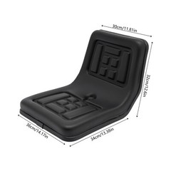 Universal Tractor Seat Tracks Thickly-padded Seat & Backrest w/ 140 mm Slide USA