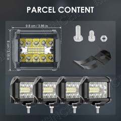 2PCS 4″ INCH Cube LED Work Light Headights Fit John Deere Kubota Kubota Tractor
