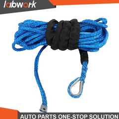 Labwork 5/16″x50′ Synthetic Winch Rope Line Recovery Cable 12000LBS W/Sheath US