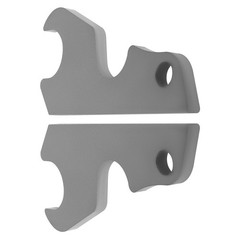 2Pcs Excavator Quick Attach Plates Bucket Ears Attachment Adaptor for Kubota U35