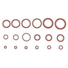 185 Pcs FKM Brown O-Ring Kit,75A Durometer,18 Kind Size from 2.57mm to 20.22mm