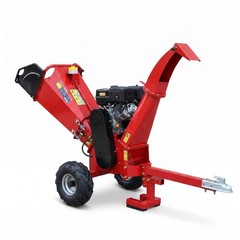 Towable Wood Chipper 5 Inch Capacity 420cc Gas Engine 16in Tires 2in Coupler