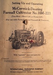 1941 McCormick Deering~Instruction Manual~Farmall Cultivator HM-221. #-4