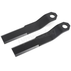 US Pair 10mm Mower Blades For Skidsteer Mower King Brush Hog Rotary Grass Cutter