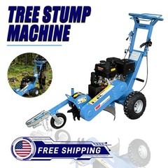 15HP 420CC Gas Stump Grinder Electric Start 15″ Cut Height 10″ Depth Portable