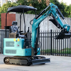 1.8Ton Mini Excavator Pilot System Kubota Hydraulic Digger Water Cooled Engine