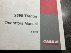 Case 2590 Tractor Operators Manual