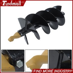 Findmall Auger Post Hole Drill Bit Attachment 300mm Diameter For Mini Excavator