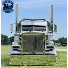 2 Piece Window Bus Glass For Peterbilt 379, 388, 389 , 386 #PFT-BG-379/389-RT
