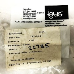 Igus Chainfix Ironing CFX-14-2 [Lot of 4] NOS