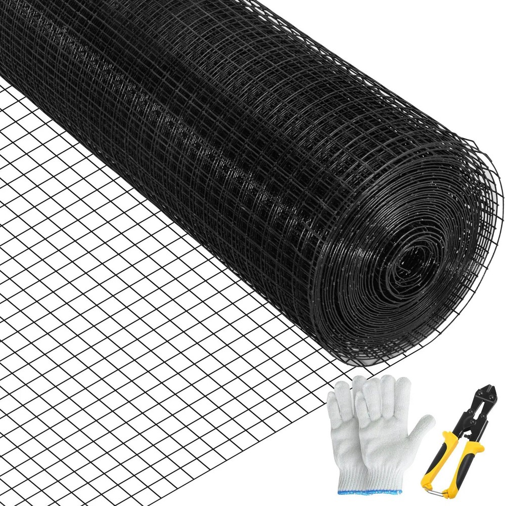 Hardware Cloth, 24″ x50′ & 1″x1″ Mesh Size, Galvanized Steel Vinyl Coated 16