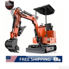 mini excavator1ton, 13.5 hp, hydraulic grab | Pilot control/B&S engine, EPA