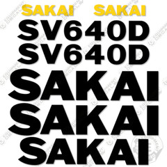Fits Sakai SV640D Decal Kit Roller – 7 YEAR OUTDOOR 3M VINYL!