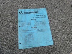 Mitsubishi 4G63 Gas Engine for FGC15 FGC18 FGC20 FGC25 Parts Catalog Manual xo