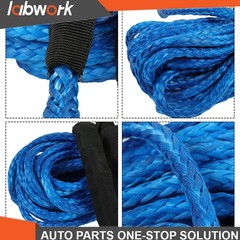 Labwork 5/16″x50′ Synthetic Winch Rope Line Recovery Cable 12000LBS W/Sheath US