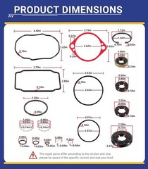 70525 Overhaul Seals & Gaskets Kit Replace for Hydro-Gear Hydraulic Pump BDP10A