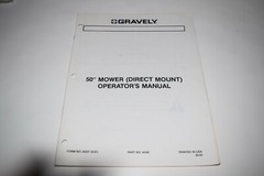 Gravely 50″ Direct Mount Mower Operator’s Manual