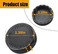 Black Engine Coolant Overflow Reservoir Tank Cap Compatible with EX Size: 1PCS