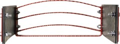 KM Universal Bolt-On Flex Step – Red flexible step for tractors