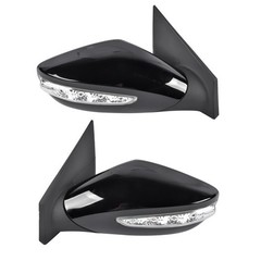 2x Power Mirrors Manual Folding & Heated & Turn Signal Fit for Hyundai Sonata 2.