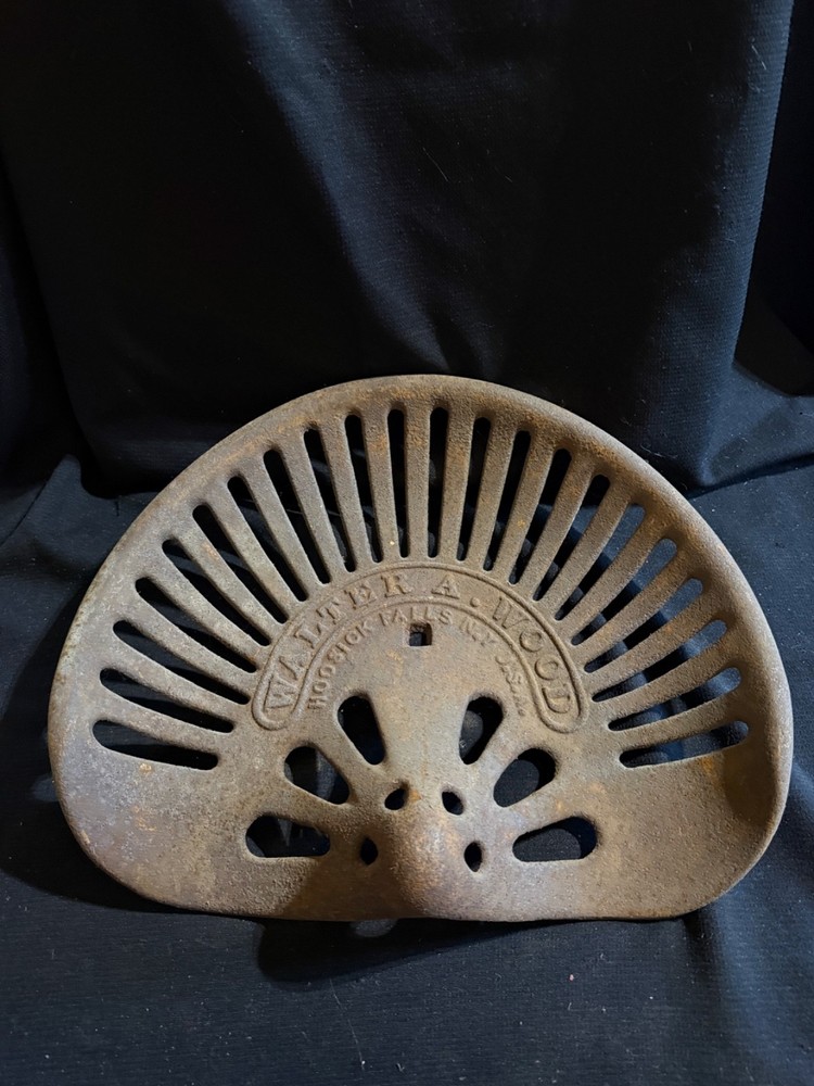 #22 CAST IRON Tractor Implement Seat WALTER A WOOD Hoosick Falls New York USA