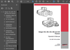 CASE IH 535 STEIGER TRACTOR MANUAL OPERATORS SERVICE SHOP ENGINE REPAIR PDF USB