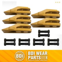 10 Pack 6684447 Skid Steer Bucket Unitooth Trenching Bucket Teeth w/ Bolts &Nuts