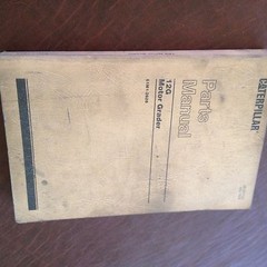 CAT CATERPILLAR MOTOR GRADER 12G PARTS BOOK CATALOG MANUAL 61M