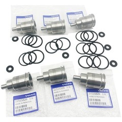 For Volvo D13 D11 D16 6PCS Fuel Injector Sleeve Cup Set 21515329 21401136