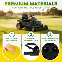 Yellow Universal Adjustable Tractor Suspension Seat Fits for Yellow,