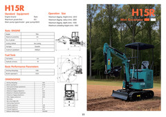 AGT H15 Hydraulic 1 Ton Mini Excavator RATO Gas Engine EPA with Pilot System