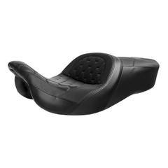 Gel Cushion Backrest TourPak Pad Road King Street/Road/Electra Glide 09-25 Black